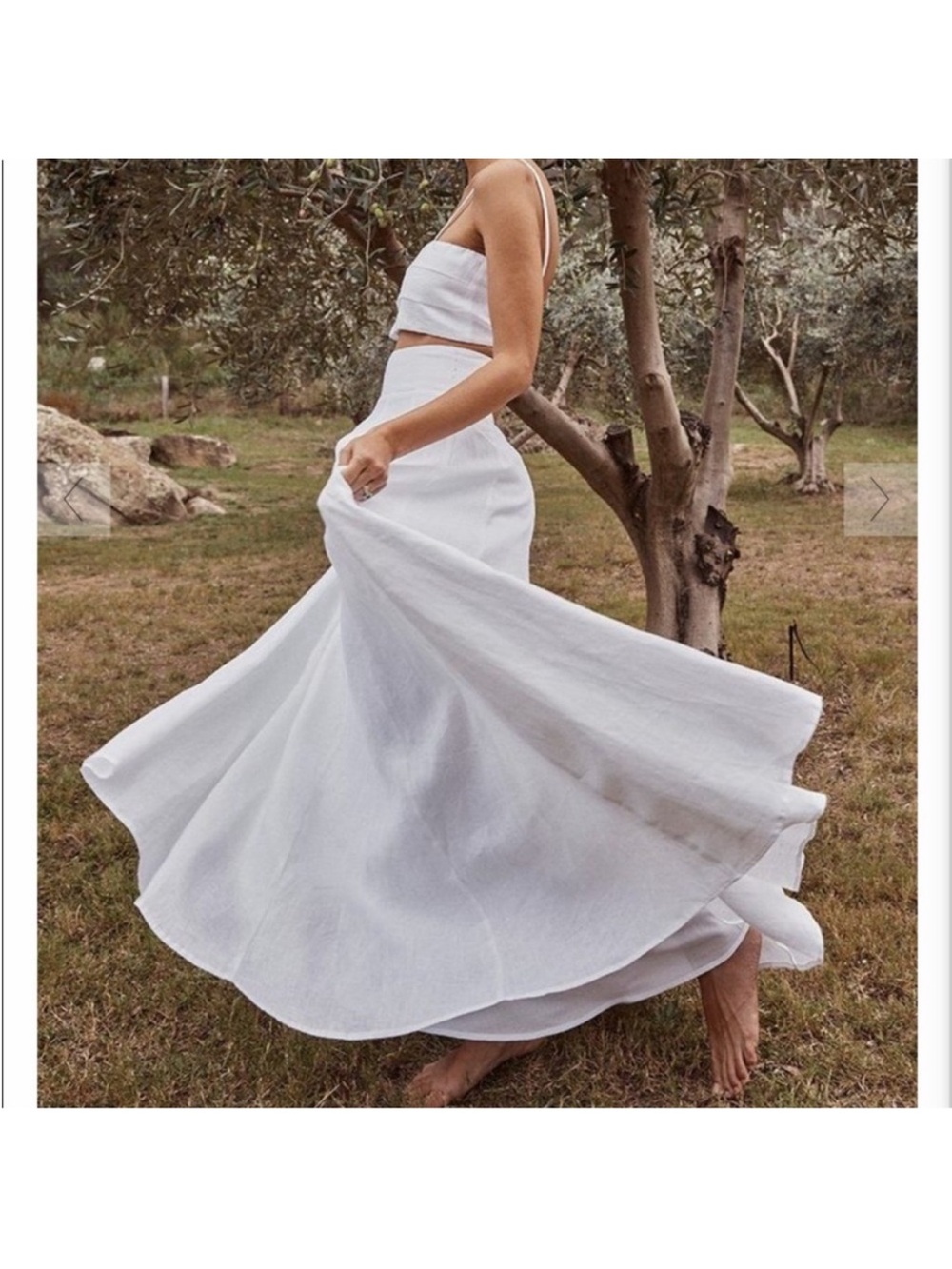 NWT dissh aisle linen skirt - size us 4